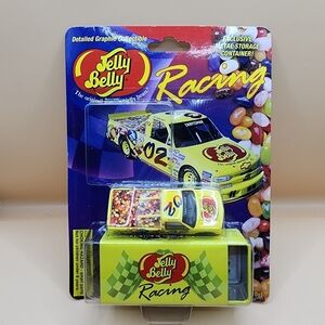 2000 Jelly Belly Racing Nascar Craftsman Truck & Tin #02 Jim Inglebright 1/64